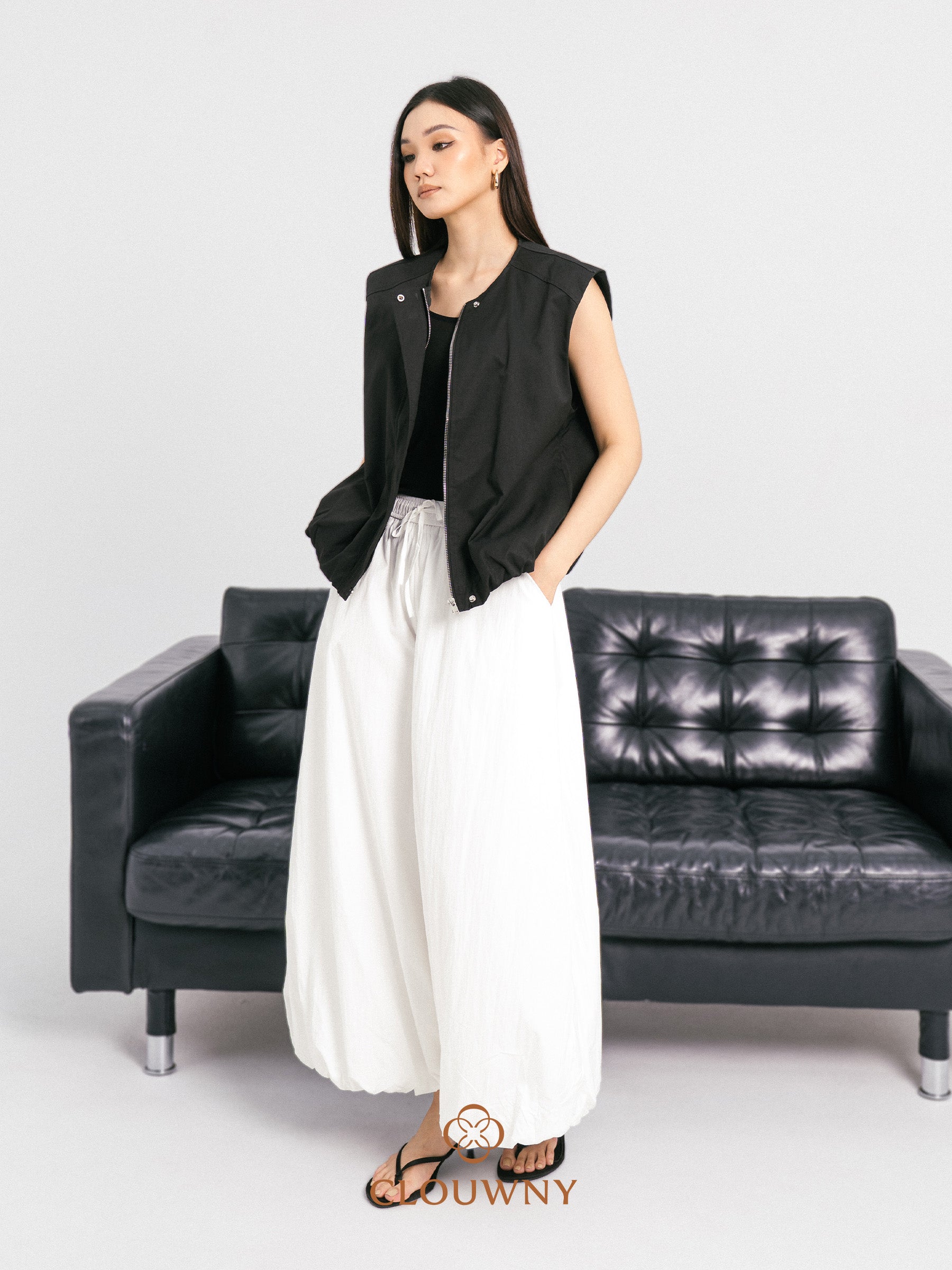 Sasya Ballon Pants - White